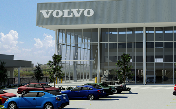 Metroplex Westgate - Volvo office renders